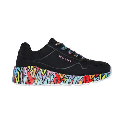ZAPATILLAS URBANAS SKECHERS UNO LITE SUBTLE LOVE INFANTIL | 314088L-BKMT