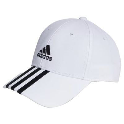 GORRO ADIDAS BEISBOL 3 TIRAS SARGA DE ALGODON BLANCO | II35