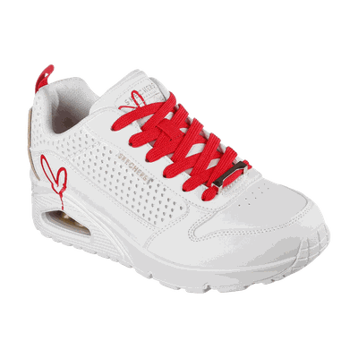 Imagen 2 del producto ZAPATILLAS SKECHERS UNO LONE HEARTED BLANCAS (MUJER) | 177991-WRD