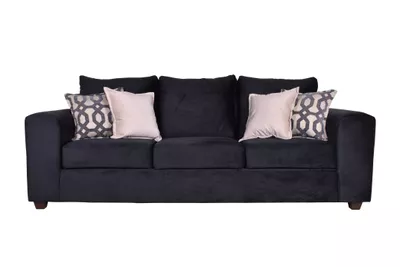 Sofa Kenia 3c Felpa Negro