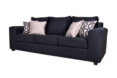 Imagen 2 del producto Sofa Kenia 3c Felpa Negro