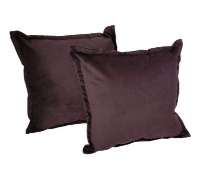 Juego Cojines Felpa Negro