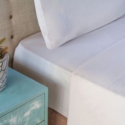 Imagen 2 del producto Juego de Sabanas 2PL lisas Microfibra 95gsm Nautica Home Beige