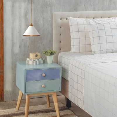 Imagen 1 del producto Sabanas Microfibra Estampada  2pl  - Nautica Home -Blanco