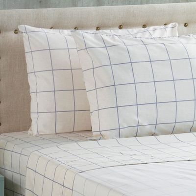 Imagen 2 del producto Sabanas Microfibra Estampada  2pl  - Nautica Home -Blanco