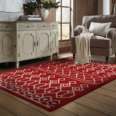 Imagen 2 del producto alfombra shag anat2 140x200 cm rojo