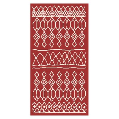 alfombra shag anat2 140x200 cm rojo