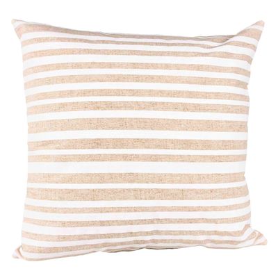 Imagen 2 del producto Set 2 cojines Lona Española Rayas 50x50 BEIGE