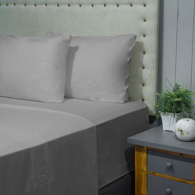 Juego de Sabanas 2PL lisas Microfibra 95gsm Nautica Home Gris