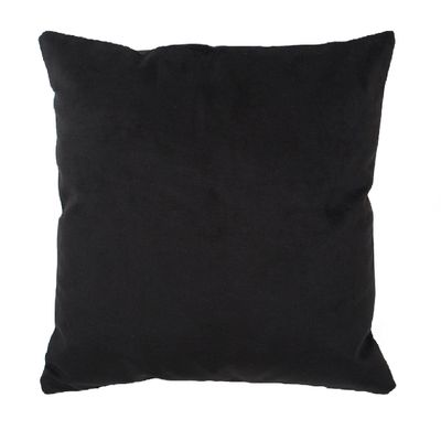 Imagen 2 del producto Set 4 Cojines Tela  40x40   Lona Keila  y Felpa  Negro