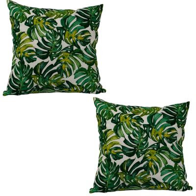 Set 2 cojines Lona Española Maldivas 50x50 Verde