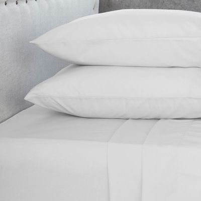 Imagen 2 del producto Jgo.Sábanas Polycotton King -144 hilos 4 piezas - Blanco