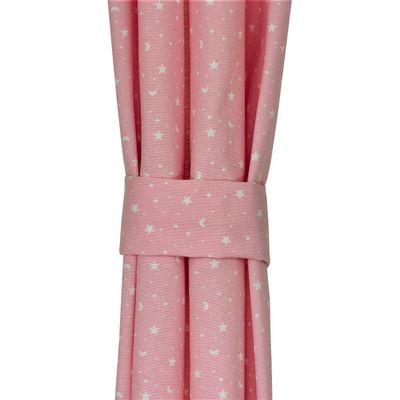Cortina lona española Estrellita Rosa