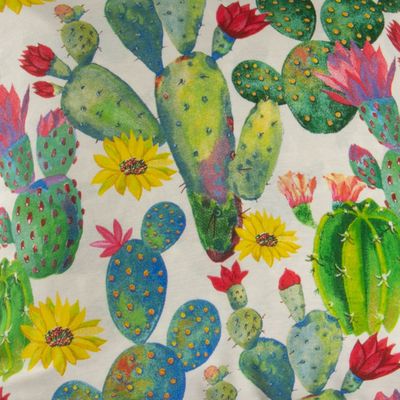 Imagen 2 del producto Set 4 Cojines Lona Española Tampico 50x50 cm Blanco