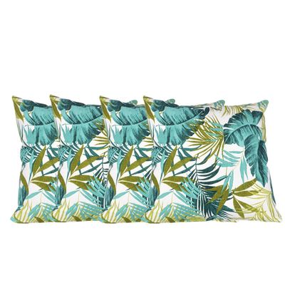 Set 4 cojines Lona Española Foret 50x50 VERDE