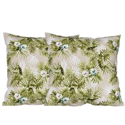 Set 2 cojines Lona Española Cayena 50x50 BEIGE