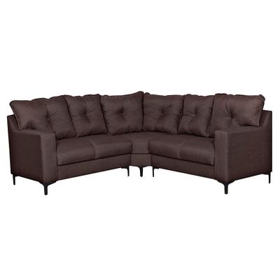 Seccional Belga esquinero Chocolate 210x210 X 95