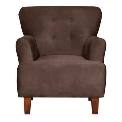 Imagen 2 del producto Poltrona York 1c Felpa  Chocolate 75x55x92 cm
