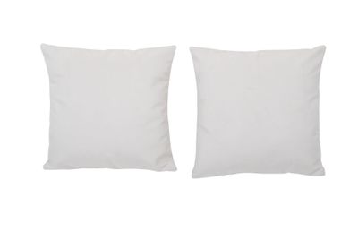 Set 2 Cojines Felpa de 40x40 Ivory