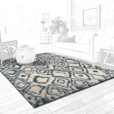 Imagen 2 del producto alfombra shag anat 3 140 x200 blanco