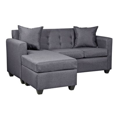 Imagen 2 del producto Seccional Intercambiable Gramado tela Gris oscuro 170x130x83