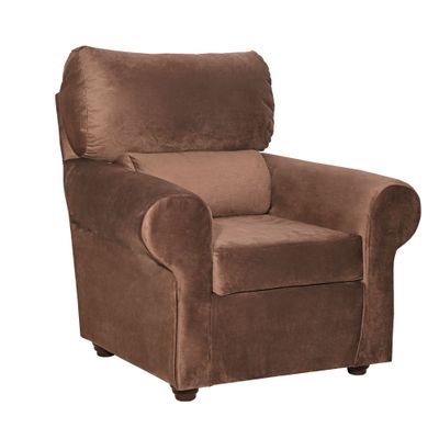 Imagen 2 del producto Sillon Beron 1c Felpa Chocolate 95 x 90 x 100