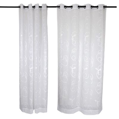 Imagen 1 del producto Set 2 Velos Bordado 1.40 X 2.20 Blanco