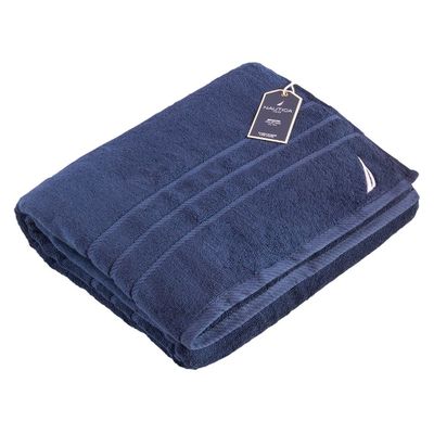Toalla de Ba o Nautica Home 100 algodon 76X 137 Navy