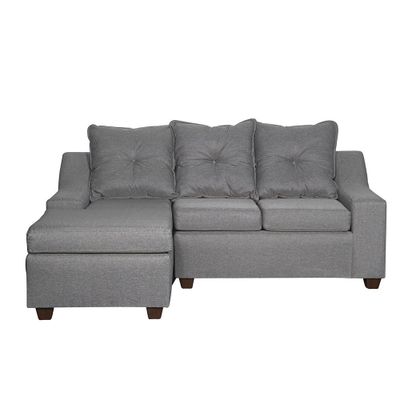 Imagen 1 del producto  Seccional Viena 3 cuerpos  Izquierdo Tela Gris 195x 155x90