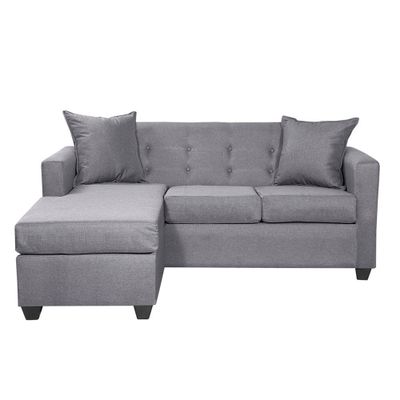 Seccional Intercambiable Gramado tela Gris 170x130x83