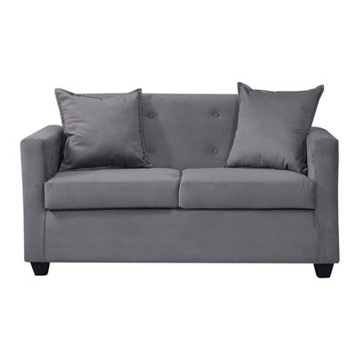 Imagen 1 del producto Sofa 2c Gramado Felpa Gris osc 130x70x83