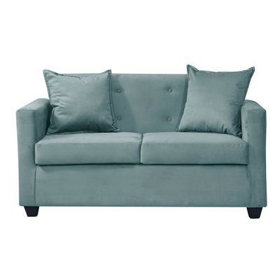 Sofa 2c Gramado felpa Turquesa 130x70x83