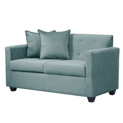 Imagen 2 del producto Sofa 2c Gramado felpa Turquesa 130x70x83