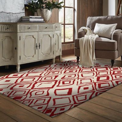 Imagen 2 del producto alfombra shag anat 3 160 x230 gris-rojo
