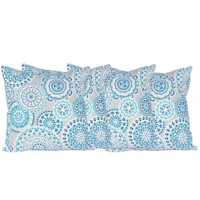 Imagen 1 del producto Set 4 cojines Lona Española Cargagena 50x50 TURQUESA