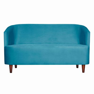 SOFA 2C OSLO FELPA TURQUESA 160X80X70