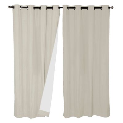 Imagen 2 del producto Cortinas Set B.O. Microfibra 1.40 x 2.25  Gris cl