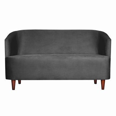 SOFA 2C OSLO FELPA GRIS OSCURO  160X80X70