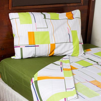 Juego de Sabanas Trix 2.5 plazas Oliva
