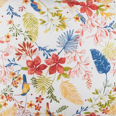 Imagen 2 del producto Set 4 cojines Lona Española Pajaritos 50x50 azul