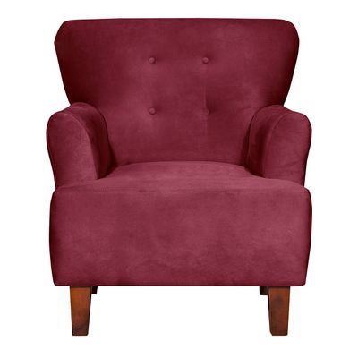 Imagen 1 del producto Poltrona York 1c  Felpa Burdeo 75x55x92 cm