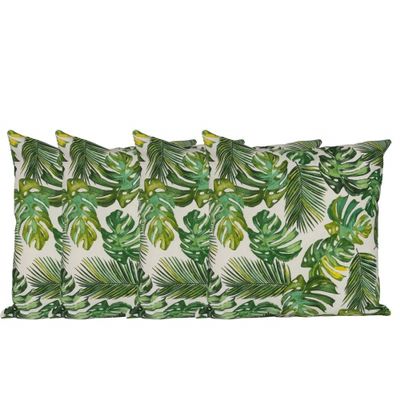 Set 4 cojines Lona Española Bahamas 50x50 VERDE