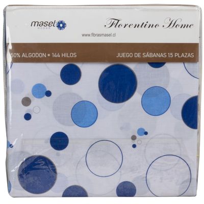 Imagen 2 del producto Juego De Sabanas Burbujas 2,5 Azul