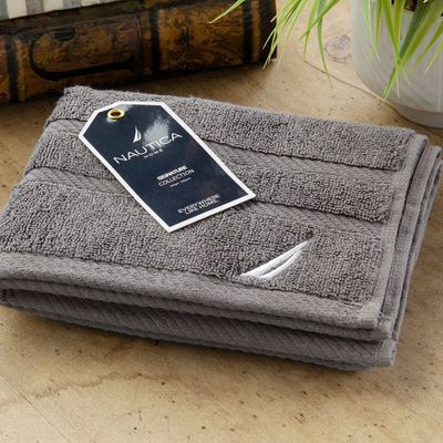 Toalla de mano 60X40 NAUTICA HOME 100 algod n Gris Oscuro