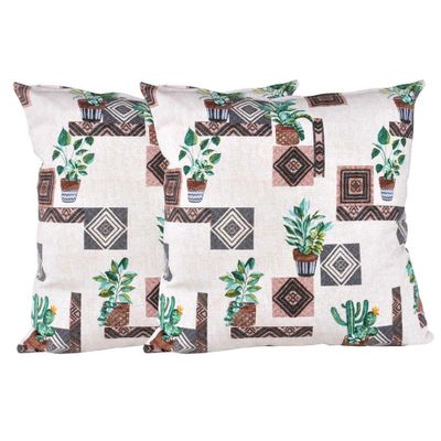 Imagen 1 del producto Set 2 cojines Lona Española Chiapas 50x50 BEIGE