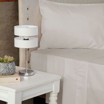 Jgo.Sábanas Polycotton 1.5 pl -144 hilos 3 piezas - Beige