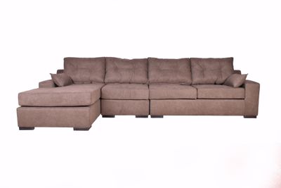 Sofá seccional 4C Izquierdo   Liguria Chocolate