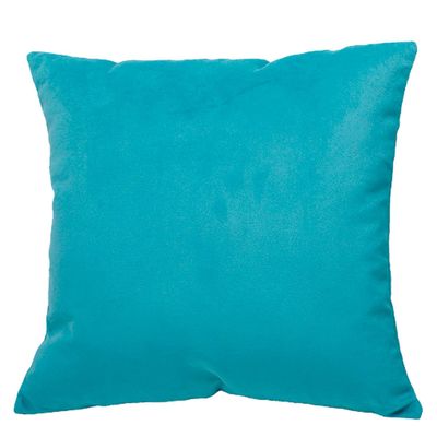 Imagen 2 del producto Set 4 Cojines combinados  40X40  Felpa velvet  ivory y turquesa