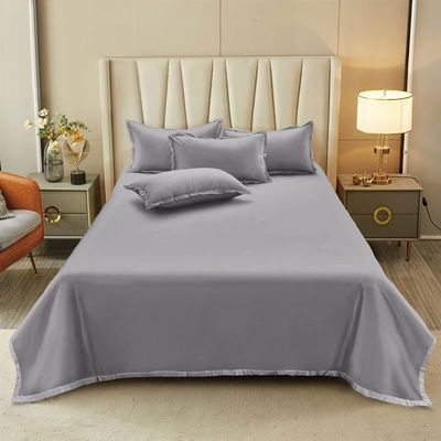 Sabanas Lisas Microfibra King 4P Nautica Home Gris Oscuro