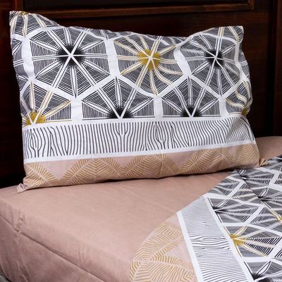 Juego de Sabanas Tie 2.0 plazas Beige